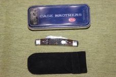 Vintage 2003 Case XX 64052 SS Congress Midnight Black bone Historian's knife LTD (#107)