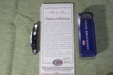 Vintage 2003 Case XX 64052 SS Congress Midnight Black bone Historian's knife LTD (#107)
