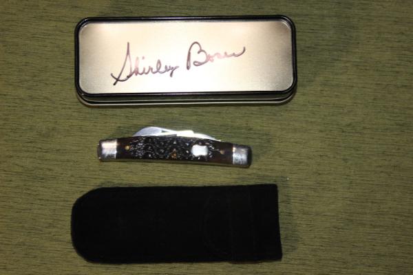 Vintage 2003 Case XX 64052 SS Congress Midnight Black bone Historian's knife LTD (#107)