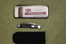 Vintage 2003 Case XX 64052 SS Congress Midnight Black bone Historian's knife LTD (#107)