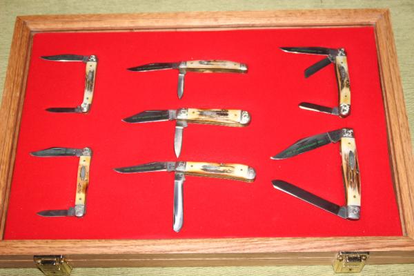 Vintage 1980 Case XX 1980 75th Anniversery Stag Knife 7 piece Set (#139) Vintage 1980 Case XX 1980 75th Anniversery Stag Knife 7 piece Set (#139)