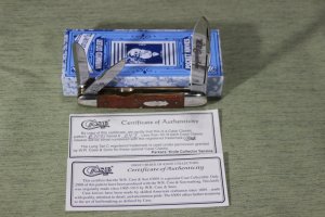 Vintage 1990 Case XX Classic 6391 Whittler Pumpkinbone Handle knife serial #047 (#65)