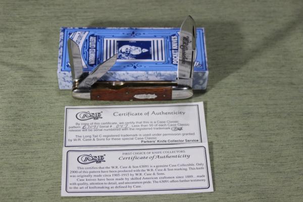 Vintage 1990 Case XX Classic 6391 Whittler Pumpkinbone Handle knife serial #047 (#65)