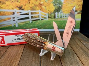 Henckels 2 Blade Barlow in Premium Stag