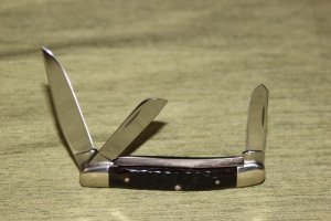 Vintage 1965-1969 Case XX 6318HP Stockman bone Handle Knife (#83)