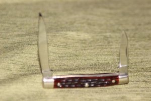 Vintage 1965-1969 Case XX 6233 Jack Red bone Knife (#91)