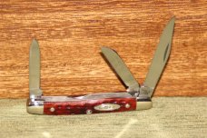Vintage 1965-1969 Case XX 6327 Stockman Red bone knife (#92)