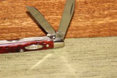 Vintage 1965-1969 Case XX 6327 Stockman Red bone knife (#92)