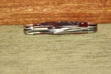 Vintage 1965-1969 Case XX 6327 Stockman Red bone knife (#92)
