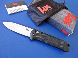 Benchmade H&K 14430 Patrol Automatic 3.375" D2 Knife Mint in Box