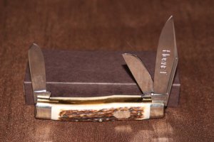 Vintage Simmons Hardware Hornet Big Stockman Stag Knife (#98)