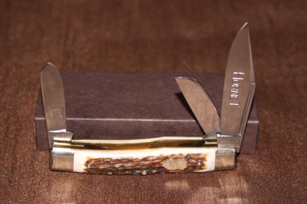 Vintage Simmons Hardware Hornet Big Stockman Stag Knife (#98) Vintage Simmons Hardware Hornet Big Stockman Stag Knife (#98)
