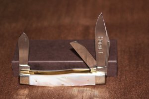 Vintage Simmons Hardware Hornet Big Stockman Mother of Pearl Handles Knife (#99)