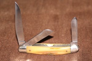 Vintage 1970 Case XX 53047 Stockman Stag Handle Knife (#108)