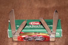 Vintage 2002 Case XX CA-03441 Congress Red oak Wormgroove Knife (#106) Vintage 2002 Case XX CA-03441 Congress Red oak Wormgroove Knife (#106)