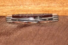Fight'n Rooster Frank Buster & Son Celebrated Cutlery Germany Stag Canoe Jack Knife Fight'n Rooster Frank Buster & Son Celebrated Cutlery Germany Stag Canoe Jack Knife