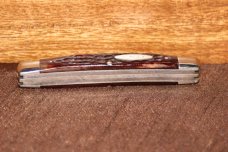 Fight'n Rooster Frank Buster & Son Celebrated Cutlery Germany Stag Canoe Jack Knife Fight'n Rooster Frank Buster & Son Celebrated Cutlery Germany Stag Canoe Jack Knife