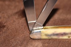 Vintage 1998 Case XX 6347 Stockman Appalosa Purple Bone Handle Knife (#128) Vintage 1998 Case XX 6347 Stockman Appalosa Purple Bone Handle Knife (#128)