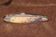 Vintage 1998 Case XX 6347 Stockman Appalosa Purple Bone Handle Knife (#128) Vintage 1998 Case XX 6347 Stockman Appalosa Purple Bone Handle Knife (#128)