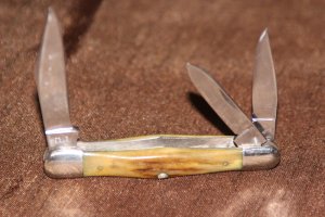 Vintage 1940-1964 Case XX 5383 Whittler Stag handle knife (#130)