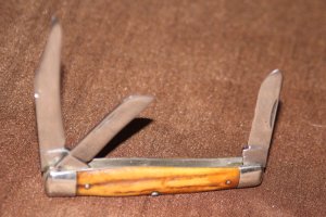 Vintage 1920-1940 Case XX 5375LP Stockman, Stag handles, long pull master blade knife (#135)