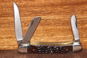 Vintage 1981 Case XX 6318 HP SSP Stockman bone knife (#148)