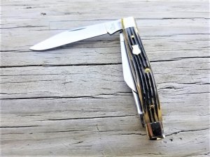 Queen Dan Burke USA #26 Beautiful REAL WINTERBOTTOM BONE Stockman Pocket Knife 