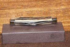 Vintage pre-1970 Hen & Rooster (Voss Cutlery) Congress stag handle knife (#152)