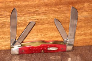 Vinage 1989 Case XX  64052 1889-1989 Centennial Congess Red bone knife (#162)