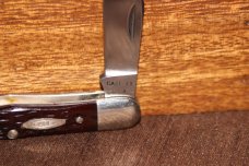 Vintage 1965-1969 Case XX 6383 Whittler Red bone knife (#170)