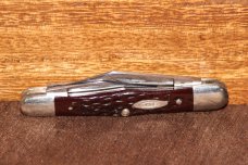 Vintage 1965-1969 Case XX 6383 Whittler Red bone knife (#170)