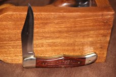 Vintage 1979 Case XX 6165 SAB Laminated wood Folding Hunter knife (#177) Vintage 1979 Case XX 6165 SAB Laminated wood Folding Hunter knife (#177)