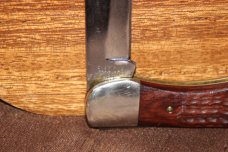 Vintage 1979 Case XX 6165 SAB Laminated wood Folding Hunter knife (#177) Vintage 1979 Case XX 6165 SAB Laminated wood Folding Hunter knife (#177)