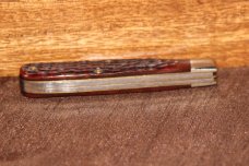 Vintage 1965-1969 Case XX 6202 1/2 Straight Jack Red bone knife (#182)