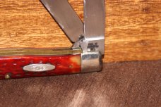 Vintage 1970 Case XX 6254 Trapper Red bone knife (#183) Vintage 1970 Case XX 6254 Trapper Red bone knife (#183)