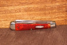 Vintage 1970 Case XX 6254 Trapper Red bone knife (#183) Vintage 1970 Case XX 6254 Trapper Red bone knife (#183)