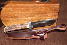 Vintage pre-1996 Kissing Crane Stag hunter/skinner knife (#188) Vintage pre-1996 Kissing Crane Stag hunter/skinner knife (#188)