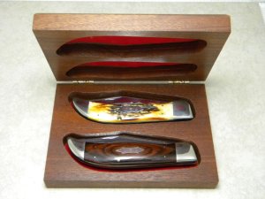 Parker-Frost American Bicentennial Series by Alcas Cutlery Clasp Knife Set in Box c.1976