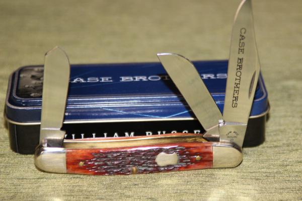 Vintage 2000 Case Brothers 6347 SS Stockman Russell Jigged Chestnut Bone Knife NIB (#50) Vintage 2000 Case Brothers 6347 SS Stockman Russell Jigged Chestnut Bone Knife NIB (#50)