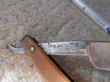 Rare Vintage John Heffor Straight Razor with Case Date:1873 Rare Vintage John Heffor Straight Razor with Case Date:1873