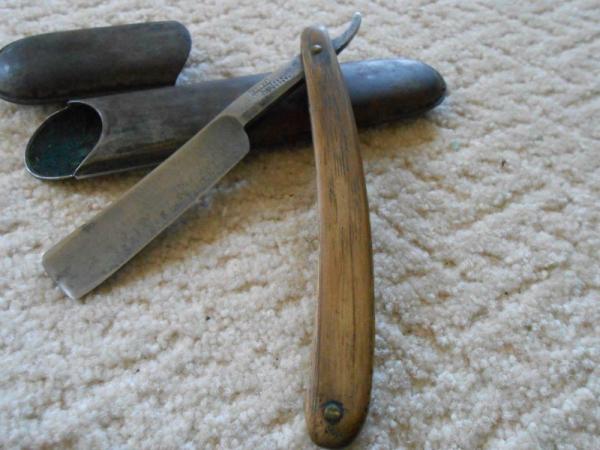 Rare Vintage John Heffor Straight Razor with Case Date:1873 Rare Vintage John Heffor Straight Razor with Case Date:1873
