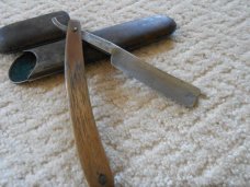 Rare Vintage John Heffor Straight Razor with Case Date:1873 Rare Vintage John Heffor Straight Razor with Case Date:1873