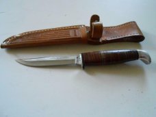 CASE XX USA -3 FINN SSP Fixed Blade Knife & Sheath