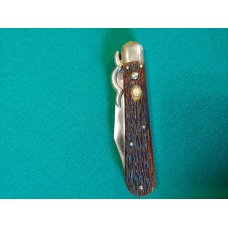 Presto switchblade knife with the lazy W guard Presto switchblade knife with the lazy W guard