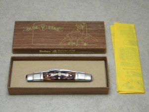Boker Tree Brand USA Olde Stag 70113 Delrin Congress Knife in Box 