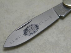 Boker Solingen Germany 2002 LTD. Walnut Wood "Lewis & Clark Expedition" Canoe Knife in Box