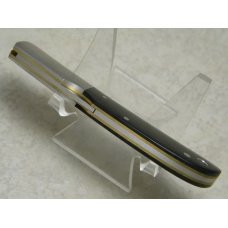 Al Mar AUS-8 FM Co Japan Micarta 1003-BM Falcon Classic Lockback Knife and Leather Pouch in Box