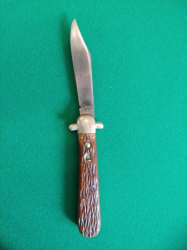 Presto switchblade knife with the DERBY GUARD! Presto switchblade knife with the DERBY GUARD!