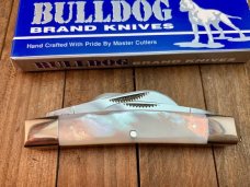 Bulldog 4 Blade Congress in AAA+ Pearl Twin Bulldog Tang Stamp Circa 2000 Bulldog 4 Blade Congress in AAA+ Pearl Twin Bulldog Tang Stamp Circa 2000