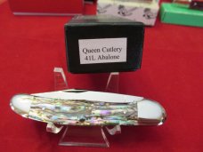 Queen Cutlery Abalone Copperhead Liner Lock Pattern # 41L Queen Cutlery Abalone Copperhead Liner Lock Pattern # 41L